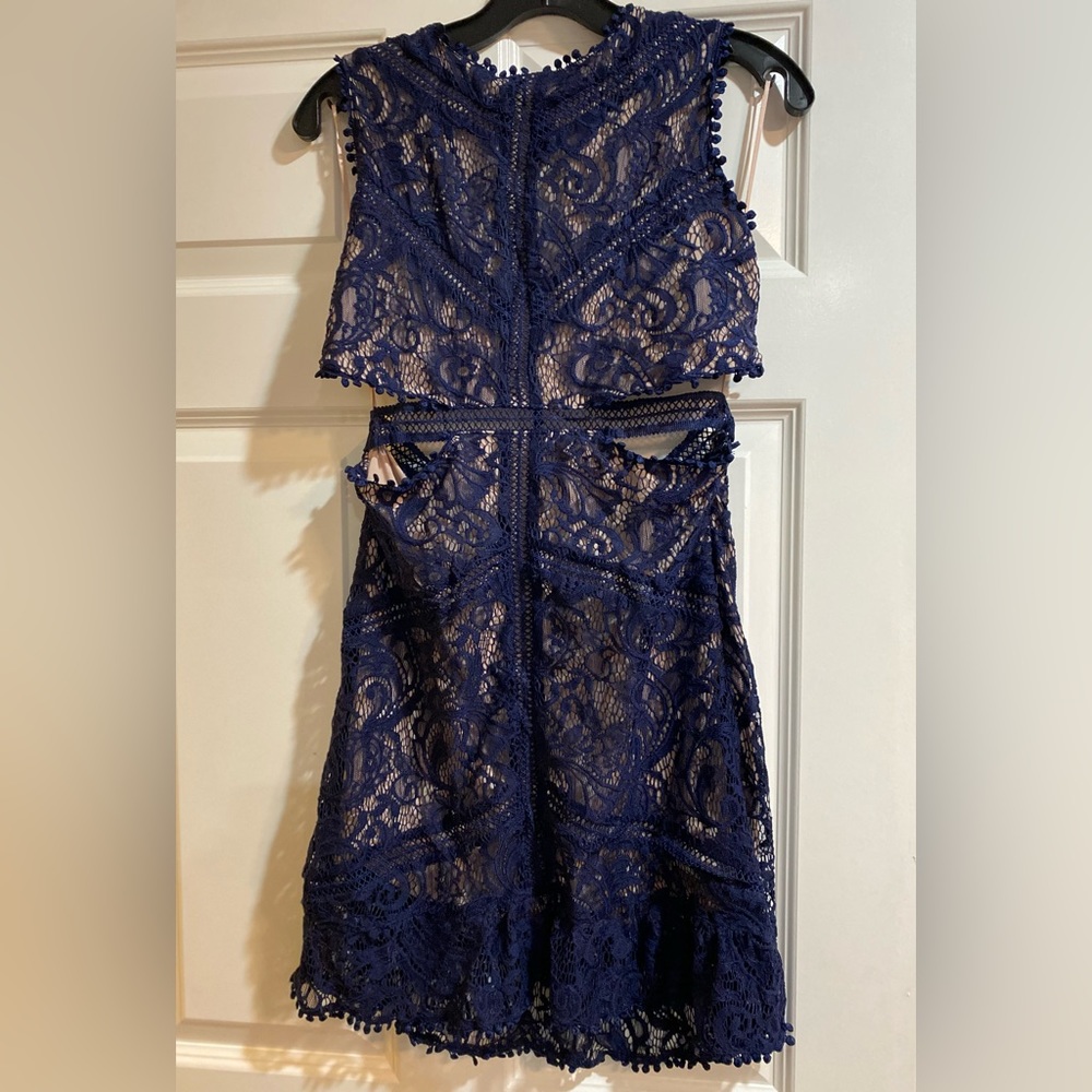 Dress, lace, cut outs, night out
